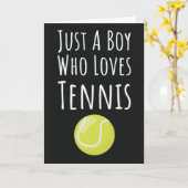 かわいいテニスカード　子供用　男子　スポーツ　スポーティー カード (黄色い花)