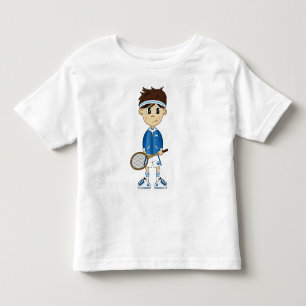 かわいいテニスボーイティー トドラーTシャツ