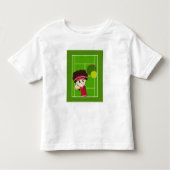 かわいいテニスボーイティー トドラーTシャツ (正面)