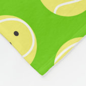 かわいいテニスボール フリースブランケット (角)