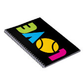 かわいいテニスLOVE - ノートブック (右側)