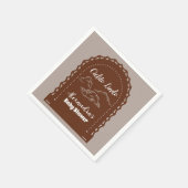 かわいいテラコッタメキシコシエリートリンド赤ちゃんシャワー スタンダードカクテルナプキン (角)