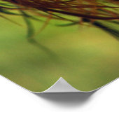 かわいいテリアドッグとウェット顔 ポスター (角)