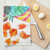 かわいいテリア雑種キッチンタオル キッチンタオル (四つ折り)