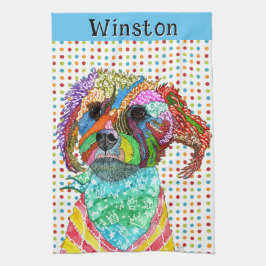 かわいいテリア雑種キッチンタオル キッチンタオル