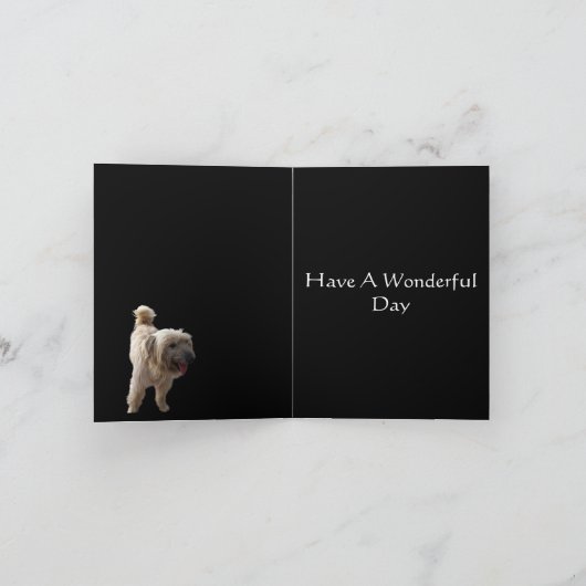 かわいいテリア カード (内部)