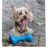 かわいいテリア シャワーカーテン (正面)