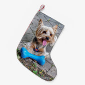 かわいいテリア スモールクリスマスストッキング (正面 (吊り時))
