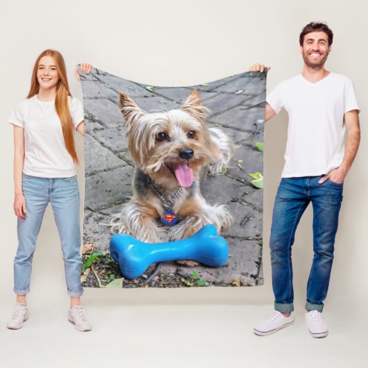 かわいいテリア フリースブランケット (インサイチュ)