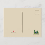 かわいいテントのキャンプに挨拶はがきを追加 案内ポストカード (裏面)