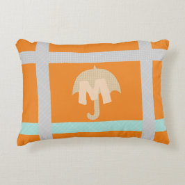 かわいいテープアップ明るい紙傘 アクセントクッション