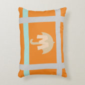 かわいいテープアップ明るい紙傘 アクセントクッション (正面(垂直))