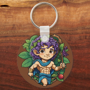 かわいいディオニソスギリシャ神話の神 キーホルダー