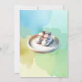 かわいいディスクゴルフ少年の赤ちゃんシャワー 招待状 (裏面)