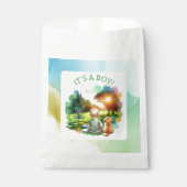 かわいいディスクゴルフ少年の赤ちゃんシャワー | 男の子だ！ フェイバーバッグ (正面)