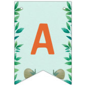 かわいいディノをテーマにしたキッズ誕生日パーティー バンティングフラッグ (第2の旗)