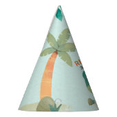 かわいいディノをテーマにしたキッズ誕生日パーティー パーティーハット (左)