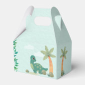 かわいいディノをテーマにしたキッズ誕生日パーティー フェイバーボックス (裏面サイド)