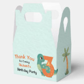 かわいいディノをテーマにしたキッズ誕生日パーティー フェイバーボックス (オープン)