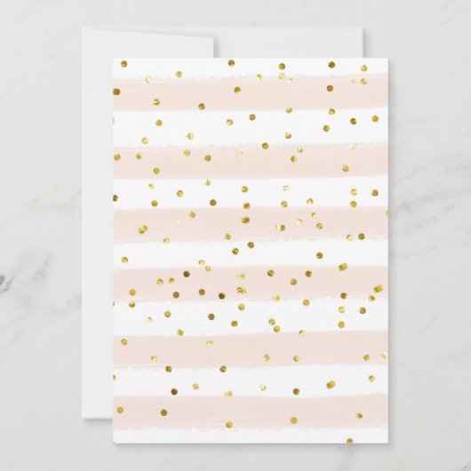 かわいいディノガールティーティーパーティー5th誕生日招待状 招待状 (裏面)