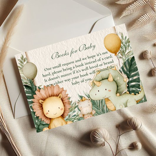 かわいいディノジャングルブックスベビー エンクロージャーカード