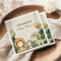 かわいいディノジャングルベビーシャワー