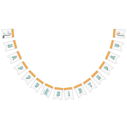 かわいいディノ恐竜の誕生日パーティー バンティングフラッグ (全)