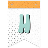 かわいいディノ恐竜の誕生日パーティー バンティングフラッグ (第2の旗)