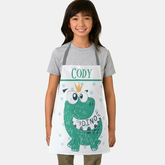 かわいいディノ エプロン (インサイチュ)