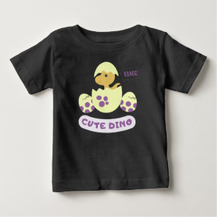 かわいいディノ ベビーTシャツ