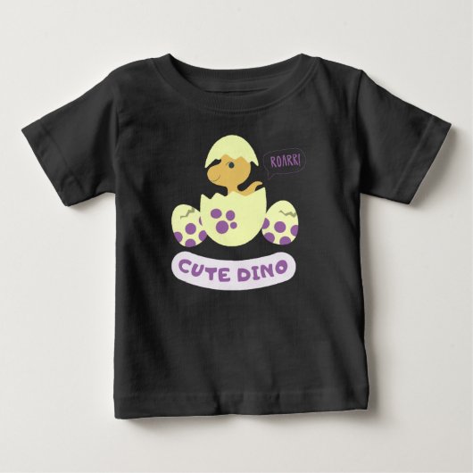 かわいいディノ ベビーTシャツ (正面)