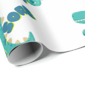 かわいいディノ ラッピングペーパー (ロールコーナー)