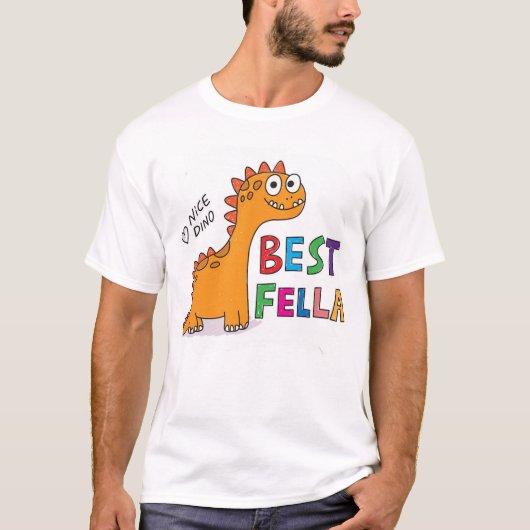 かわいいディノ Tシャツ (正面)