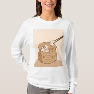 かわいいディムサムバンニーTシャツ Tシャツ