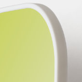 かわいいディンクパンイニシャルグラデーショングリーンイエロースポーツ ピックルボールラケット (左詳細)