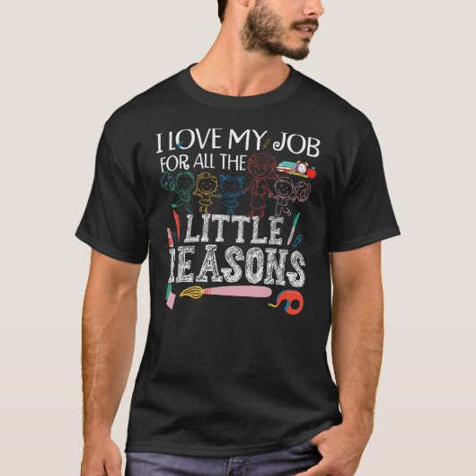 かわいいデイサービスプロバイダー先生 Tシャツ (正面)
