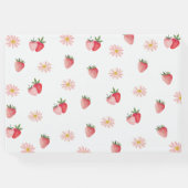 かわいいデイジーとストロベリーファースト誕生日 ゲストブック (裏面)