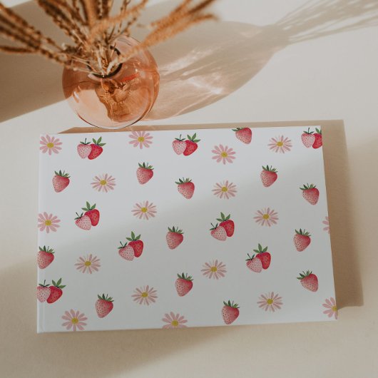 かわいいデイジーとストロベリーファースト誕生日 ゲストブック