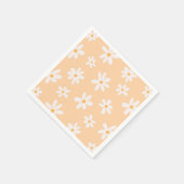 かわいいデイジーの花柄 スタンダードカクテルナプキン (角)