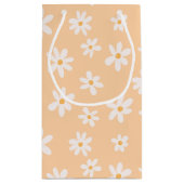 かわいいデイジーの花柄 スモールペーパーバッグ (裏面)