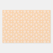 かわいいデイジーの花柄 ラッピングペーパーシート (正面3)