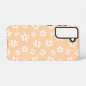 かわいいデイジーの花柄 SAMSUNG GALAXYケース (裏面横)