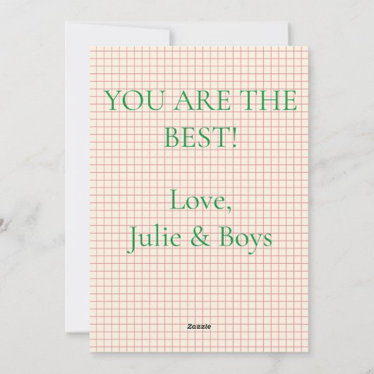 かわいいデイジーの鉢植えの花の母の日のカード シーズンカード (裏面)