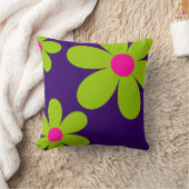 かわいいデイジーの10代のな装飾用クッション-紫色 クッション (ブランケット)