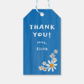 かわいいデイジーグアッシュカスタム赤ちゃんシャワーありがとう ギフトタグ (正面)