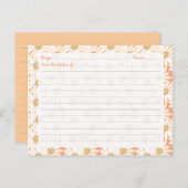 かわいいデイジーレシピカード ポストカード (正面/裏面)