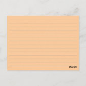 かわいいデイジーレシピカード ポストカード (裏面)