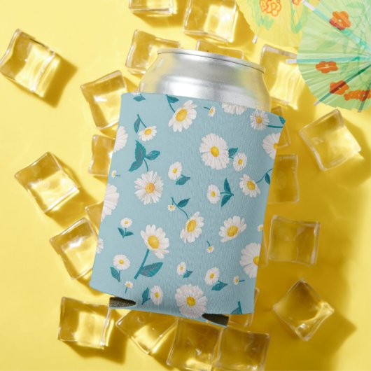 かわいいデイジー花柄アダルトクロス顔マスク 缶クーラー (インサイチュ 夏)