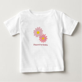 かわいいデイジー グラフィックTシャツ 女の子 Pretty Girl ベビーTシャツ