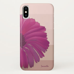 かわいいデイジー、花、ストライプ - オリジナルデザイン iPhone X ケース